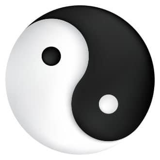 Yin Yang Simbolo di Equilibrio